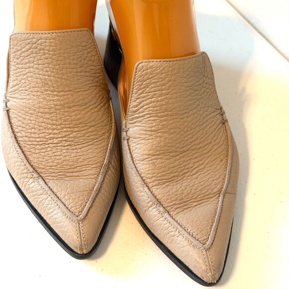 Nicholas Kirkwood Beya Mule Size 37 EU - Neutral Beige Leather Pointed Toe Slide - Picture 3 of 12